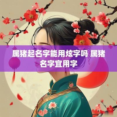 属猪起名字能用炫字吗 属猪名字宜用字