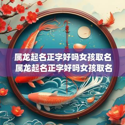 属龙起名正字好吗女孩取名 属龙起名正字好吗女孩取名字