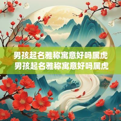 男孩起名雅称寓意好吗属虎 男孩起名雅称寓意好吗属虎的