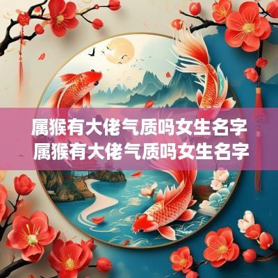 属猴有大佬气质吗女生名字 属猴有大佬气质吗女生名字怎么取