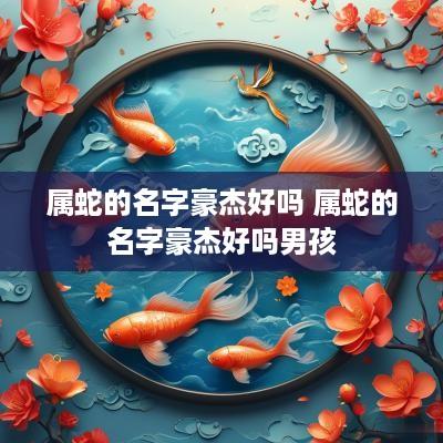 属蛇的名字豪杰好吗 属蛇的名字豪杰好吗男孩