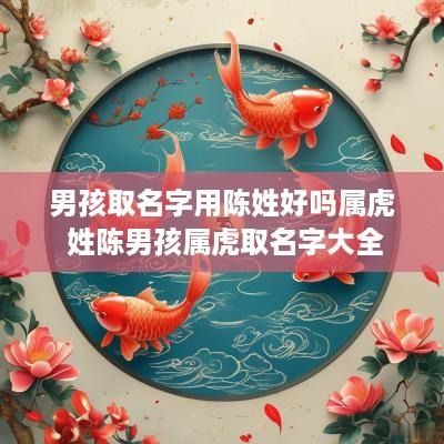 男孩取名字用陈姓好吗属虎 姓陈男孩属虎取名字大全
