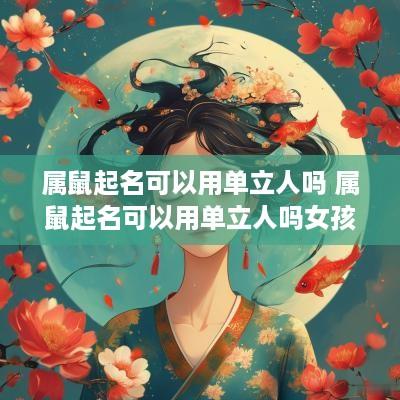 属鼠起名可以用单立人吗 属鼠起名可以用单立人吗女孩