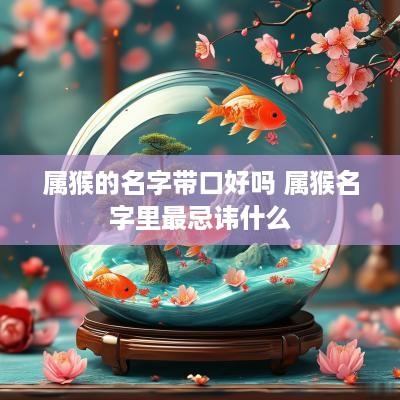属猴的名字带口好吗 属猴名字里最忌讳什么