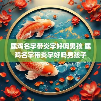 属鸡名字带炎字好吗男孩 属鸡名字带炎字好吗男孩子