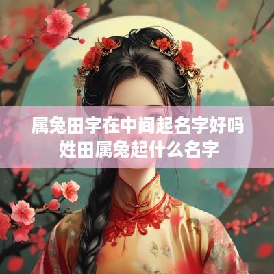 属兔田字在中间起名字好吗 姓田属兔起什么名字