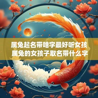 属兔起名带啥字最好听女孩 属兔的女孩子取名带什么字好