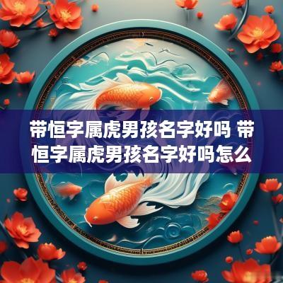 带恒字属虎男孩名字好吗 带恒字属虎男孩名字好吗怎么取
