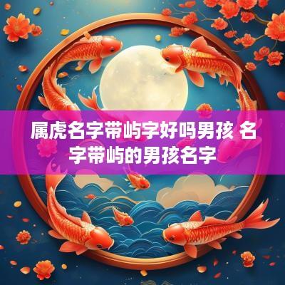 属虎名字带屿字好吗男孩 名字带屿的男孩名字