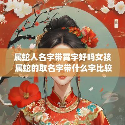 属蛇人名字带霄字好吗女孩 属蛇的取名字带什么字比较好 属蛇人名字带霄字好吗女孩 属蛇的取名字带什么字比较好