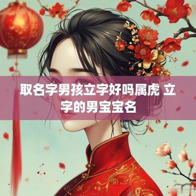 取名字男孩立字好吗属虎 立字的男宝宝名