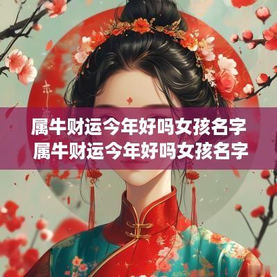 属牛财运今年好吗女孩名字 属牛财运今年好吗女孩名字怎么取