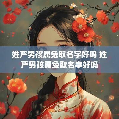 姓严男孩属兔取名字好吗 姓严男孩属兔取名字好吗