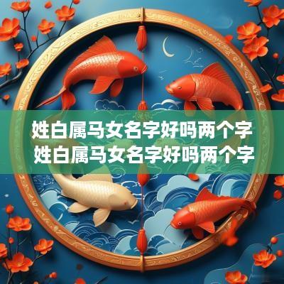 姓白属马女名字好吗两个字 姓白属马女名字好吗两个字