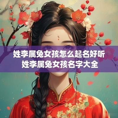 姓李属兔女孩怎么起名好听 姓李属兔女孩名字大全