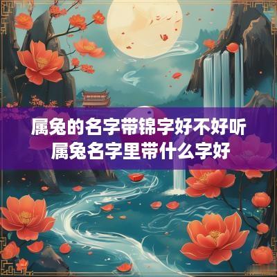 属兔的名字带锦字好不好听 属兔名字里带什么字好