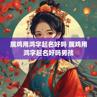 属鸡用鸿字起名好吗 属鸡用鸿字起名好吗男孩