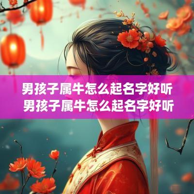 男孩子属牛怎么起名字好听 男孩子属牛怎么起名字好听点