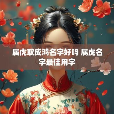 属虎取成鸿名字好吗 属虎名字最佳用字