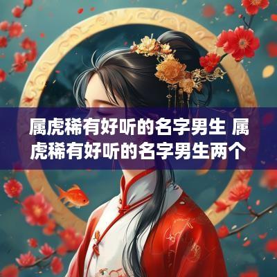 属虎稀有好听的名字男生 属虎稀有好听的名字男生两个字