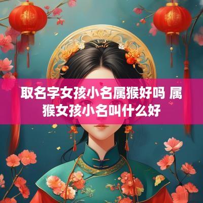 取名字女孩小名属猴好吗 属猴女孩小名叫什么好