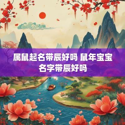 属鼠起名带辰好吗 蛇年宝宝名字带辰好吗 属鼠起名带辰好吗 蛇年宝宝名字带辰好吗