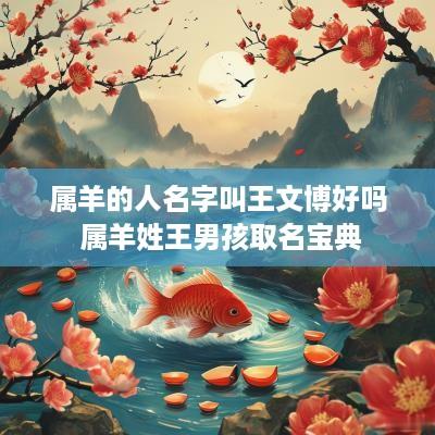 属羊的人名字叫王文博好吗 属羊姓王男孩取名宝典