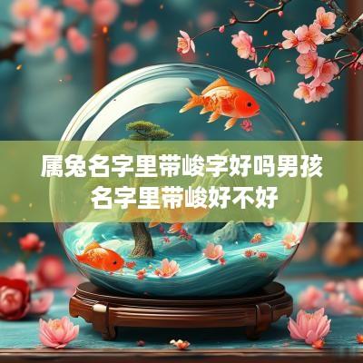 属兔名字里带峻字好吗男孩 名字里带峻好不好