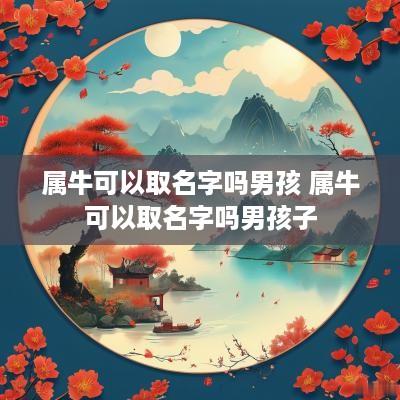 属牛可以取名字吗男孩 属牛可以取名字吗男孩子