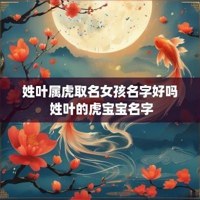 姓叶属虎取名女孩名字好吗 姓叶的虎宝宝名字