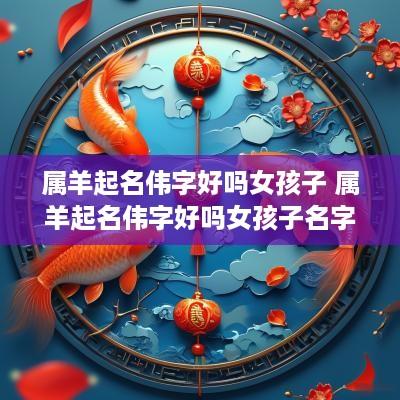 属羊起名伟字好吗女孩子 属羊起名伟字好吗女孩子名字