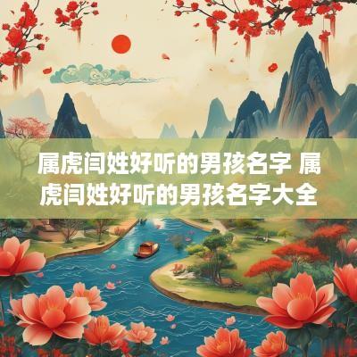 属虎闫姓好听的男孩名字 属虎闫姓好听的男孩名字大全