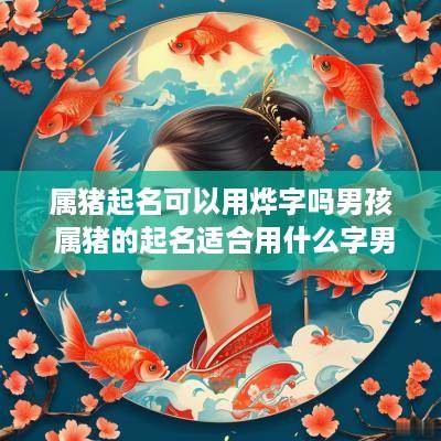 属猪起名可以用烨字吗男孩 属猪的起名适合用什么字男孩