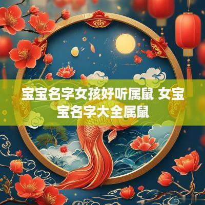 宝宝名字女孩好听属鼠 女宝宝名字大全属鼠