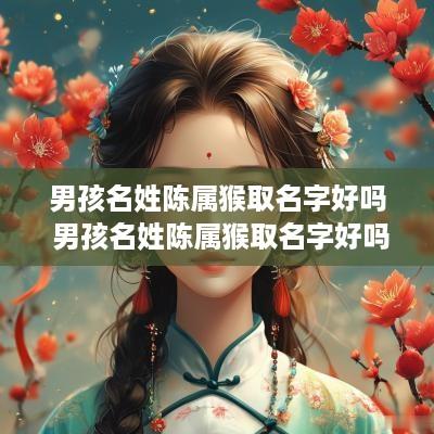 男孩名姓陈属猴取名字好吗 男孩名姓陈属猴取名字好吗