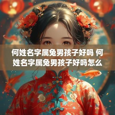 何姓名字属兔男孩子好吗 何姓名字属兔男孩子好吗怎么取