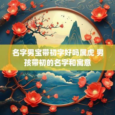 名字男宝带初字好吗属虎 男孩带初的名字和寓意