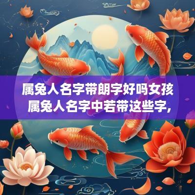 属兔人名字带朗字好吗女孩 属兔人名字中若带这些字,一生大富大贵