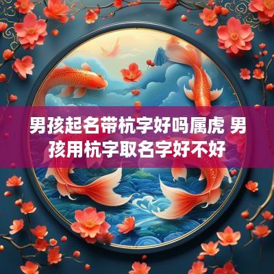 男孩起名带杭字好吗属虎 男孩用杭字取名字好不好