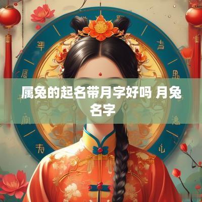 属兔的起名带月字好吗 月兔 名字