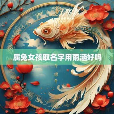 属兔女孩取名字用雨涵好吗