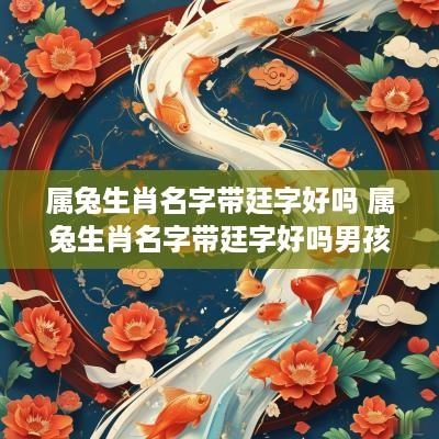 属兔生肖名字带廷字好吗 属兔生肖名字带廷字好吗男孩