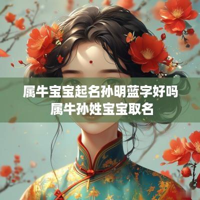 属牛宝宝起名孙明蓝字好吗 属牛孙姓宝宝取名