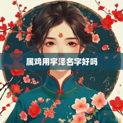 属鸡用宇泽名字好吗