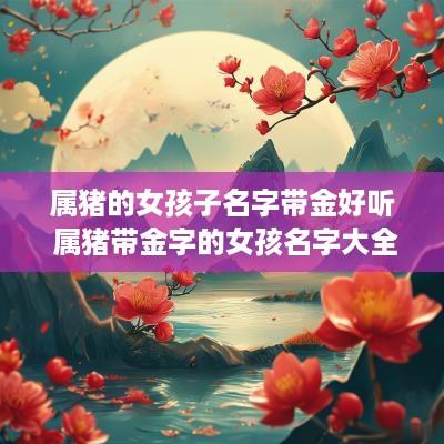 属猪的女孩子名字带金好听 属猪带金字的女孩名字大全