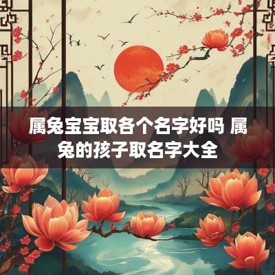 属兔宝宝取各个名字好吗 属兔的孩子取名字大全