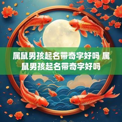属鼠男孩起名带奇字好吗 属鼠男孩起名带奇字好吗