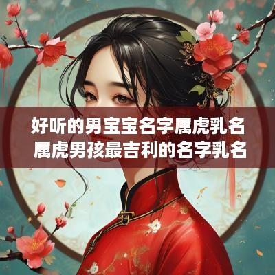好听的男宝宝名字属虎乳名 属虎男孩最吉利的名字乳名