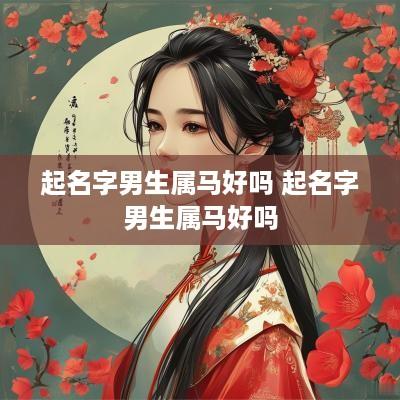 起名字男生属马好吗 起名字男生属马好吗
