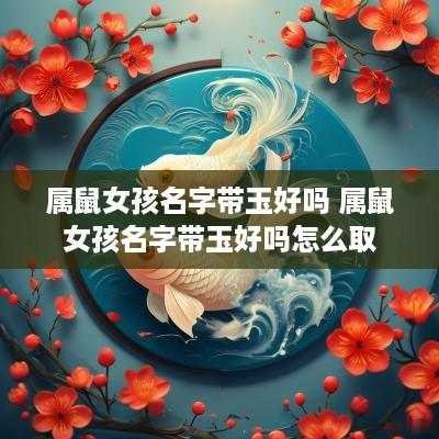 属鼠女孩名字带玉好吗 属鼠女孩名字带玉好吗怎么取
